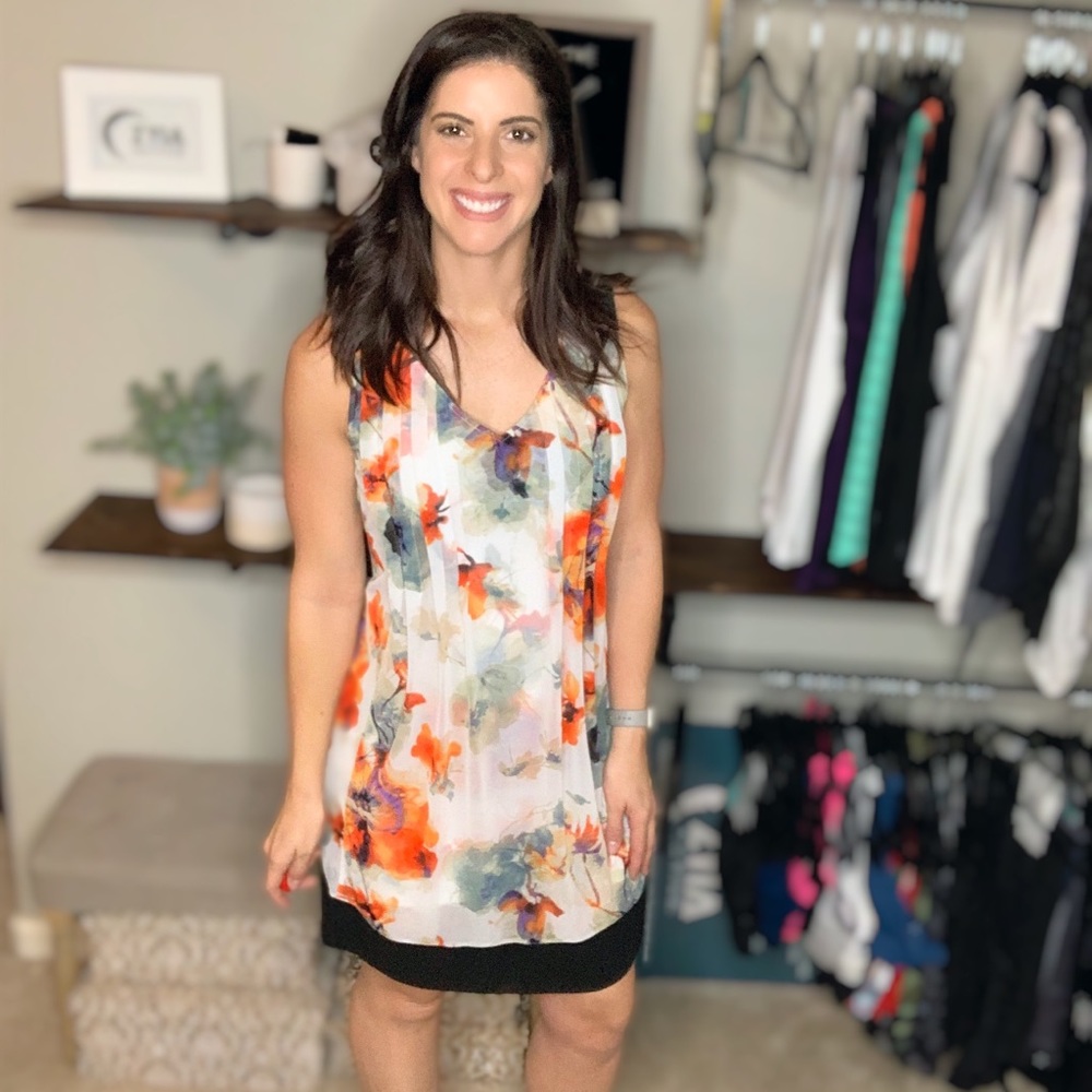 Sheer Floral Dress